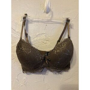 NEW Rene Rofe Bra SZ 36B Padded Lace Overlay Cup Underwire